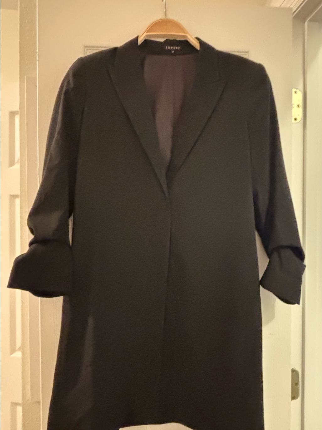 Theory Black Mini Blazer Dress Size 8